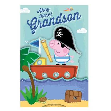 Grandson Peppa Pig Birthday Card  £2.99