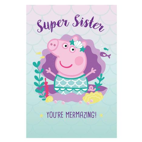 Super Sister Peppa Pig Birthday Card  £2.10