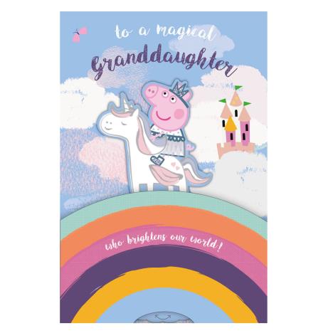 Magical Granddaughter Peppa Pig Birthday Card  £2.99