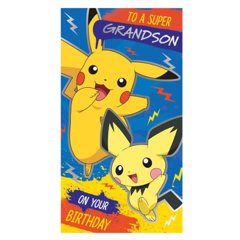 Super Grandson Pokemon Birthday Card  £2.10