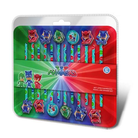 PJ Masks 12pc Pencil & Eraser Topper Set  £5.49