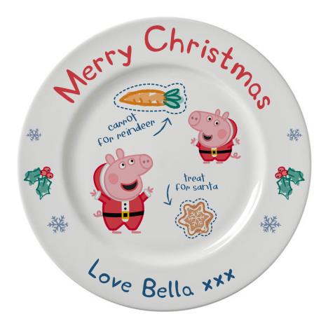 Personalised Peppa Pig Santa Treat Plate & Mug Set  £19.99