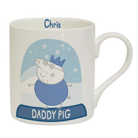Personalised Peppa Pig Daddy Pig Snowglobe Large Balmoral Mug  £12.99