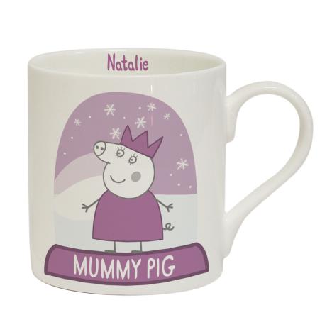 Personalised Peppa Pig Mummy Pig Snowglobe Large Balmoral Mug  £12.99