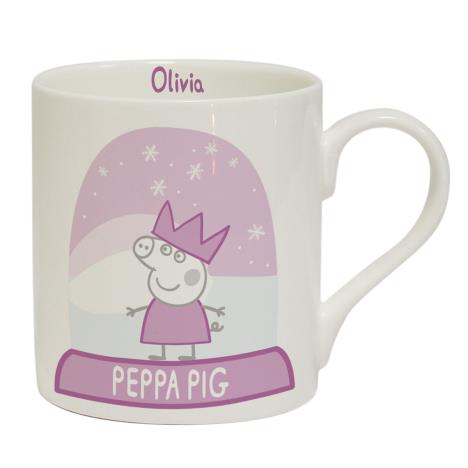 Personalised Peppa Pig Snowglobe Balmoral Mug  £12.99