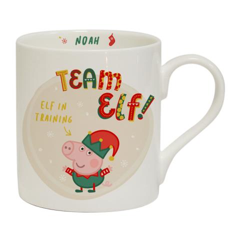 Personalised Peppa Pig Team Elf George Pig Balmoral Mug  £12.99