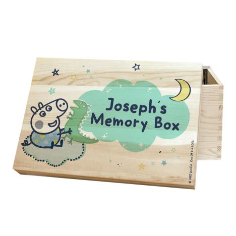 Personalised Peppa Pig George Pig Memory Box  £34.99