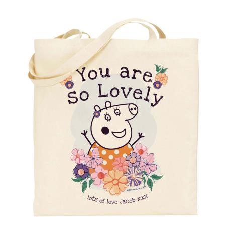 Personalised Peppa Pig Mummy Pig Floral Tote Bag  £14.99