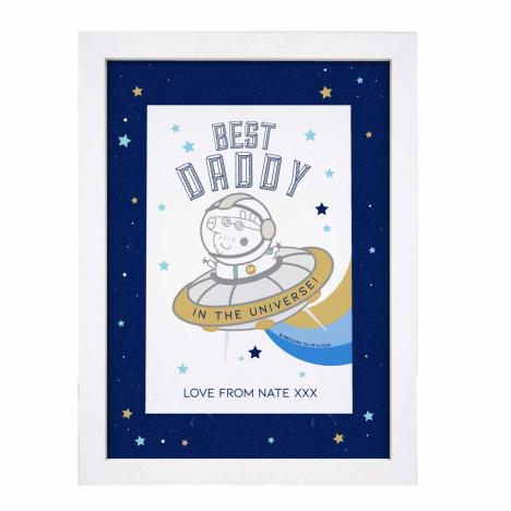 Personalised Peppa Pig Best Daddy A4 Framed Print  £19.99