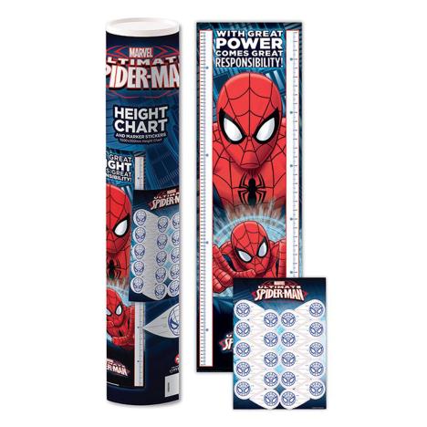 Spider-Man 1.6m Height Chart & Marker Stickers  £3.99