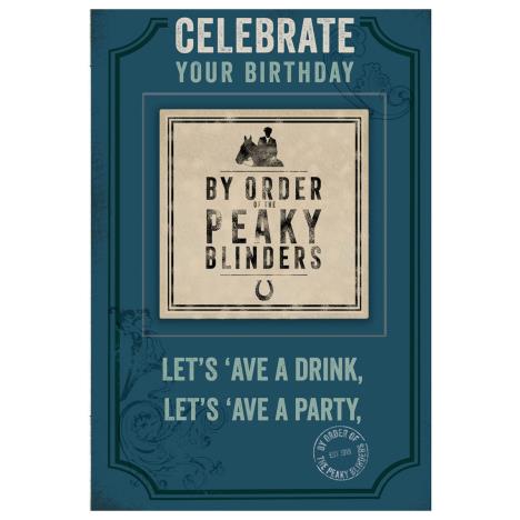 Peaky Blinders Keepsake Beermat Birthday Card  £2.99