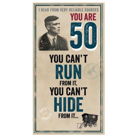Peaky Blinders You Are 50 Birthday Card  £2.10