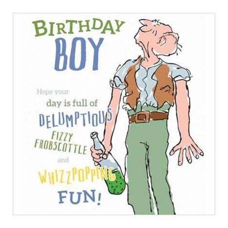 Roald Dahl BFG Birthday Boy Card  £2.69