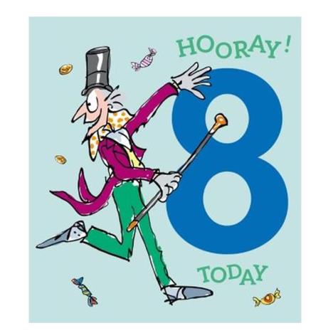 Roald Dahl Willy Wonka 8th Birthday Card  £2.45