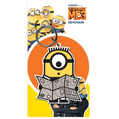 Despicable Me Minions Map PVC Keyring  £1.99