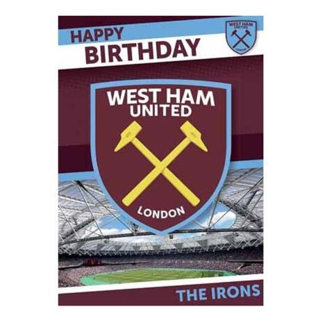 West Ham United Birthday Sound Card  £4.99
