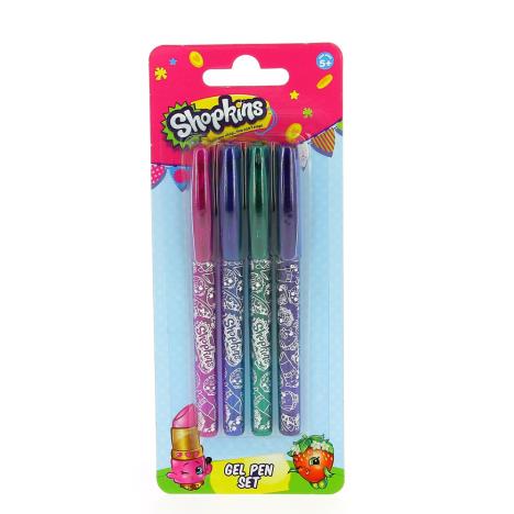 Shopkins 4 Piece Gel Pen Set  £4.99