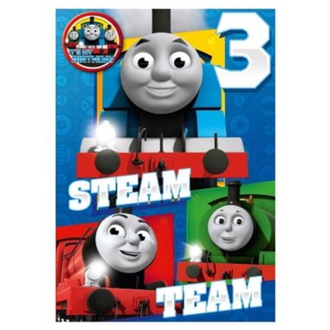 3rd Birthday Thomas & Friends Birthday Card With Badge (TH021 ...