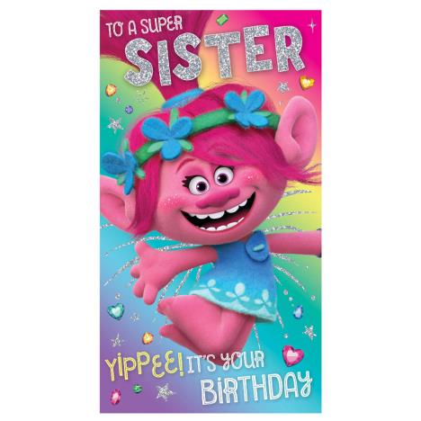 Super Sister Trolls Birthday Card  £2.45