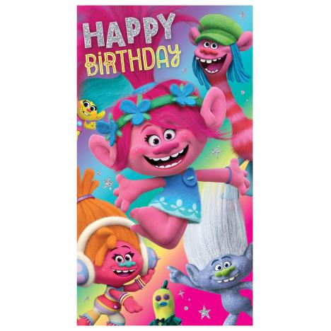 Happy Birthday Trolls Birthday Card  £2.45