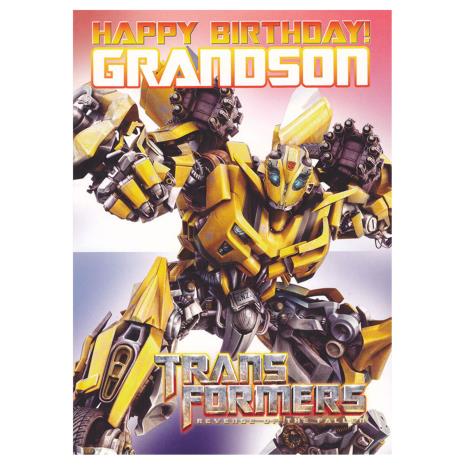 Grandson Birthday Transformers Birthday Card  £1.65