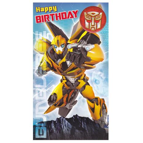 Transformers Bumble Bee Birthday Card with Badge  £2.39