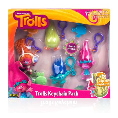 Trolls Keychain Bag Charm Gift Pack of 4  £19.99