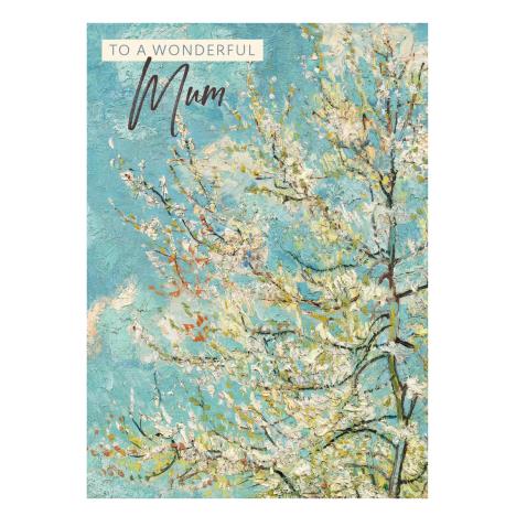 The Pink Peach Tree Mum Van Gogh Card  £1.89