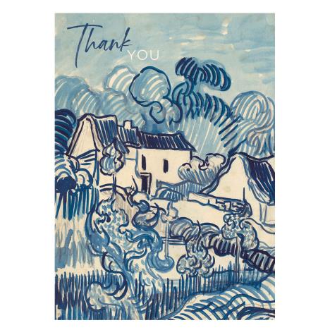 Landscape With Houses Thank You Van Gogh Card  £1.89
