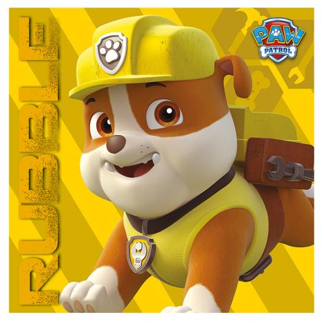 Paw Patrol Rubble On The Double Canvas Print (40cm x 40cm)  £13.99