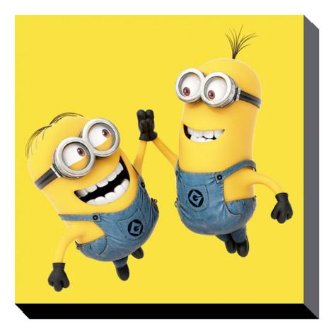 High 5 Minions Canvas Print (85cm x 85cm)  £24.99