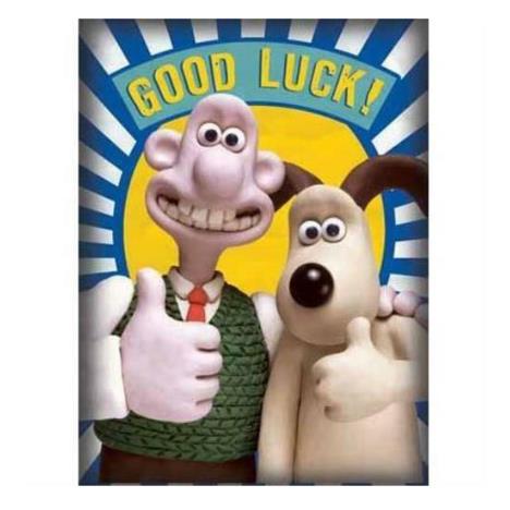 Good Luck Wallace & Gromit Card  £1.75